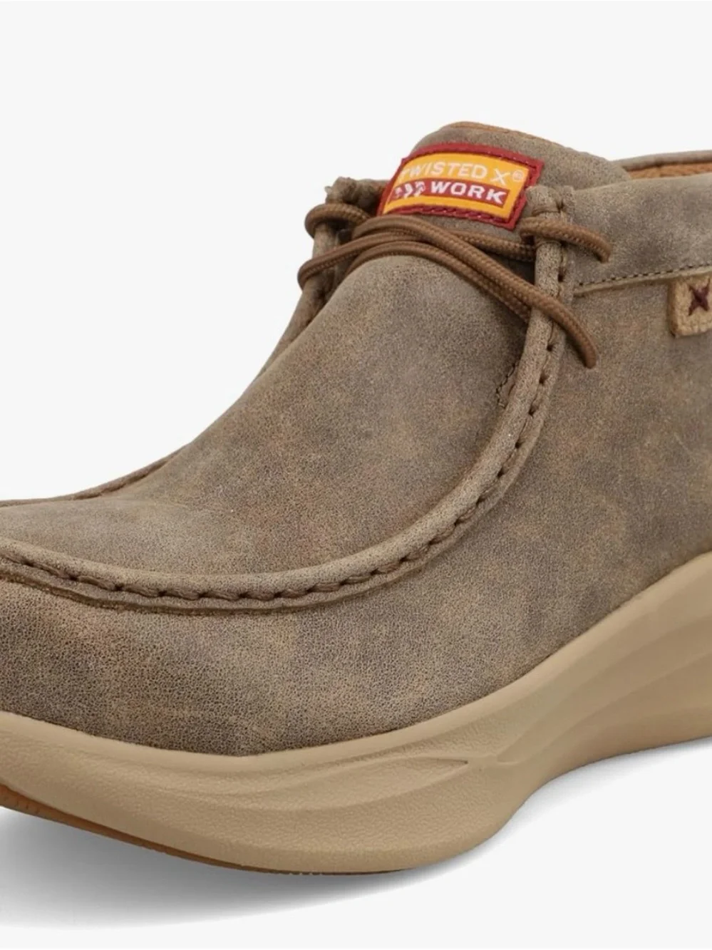 Twisted X Work Safety Toe Women’s Brown Moc Toe Work Shoes
